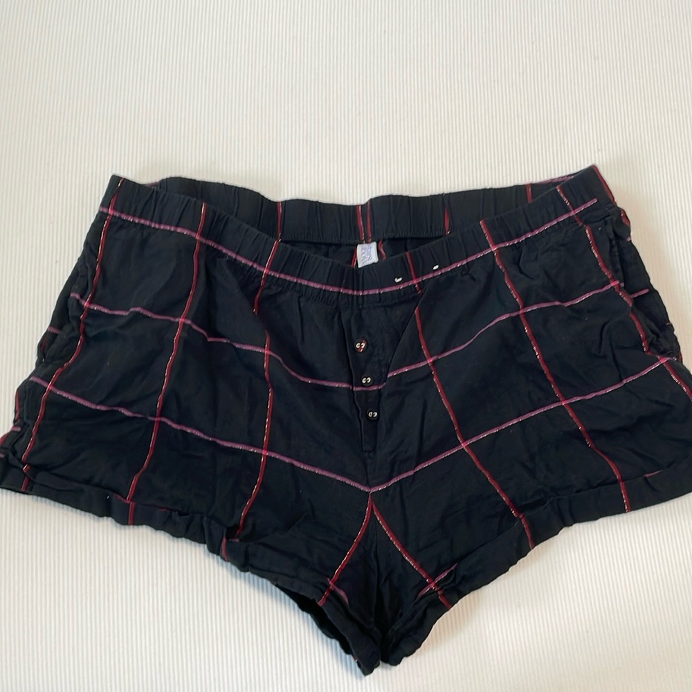 Stars Above XXL boxer shorts, black/pink plaid